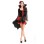 black long-sleeved costume dress m4023