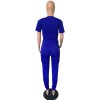 Summer Casual Two 2 Piece Sportswear Tracksuit Set M8469