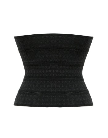 New arrive black steel bone lace corset M7470