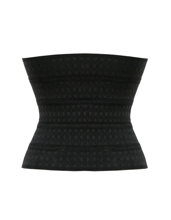 New arrive black steel bone lace corset M7470