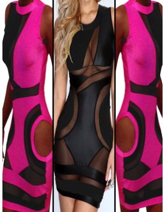 Fashion Trendy Pencil Dress Bandage Ball party Cocktail Bodycon M3785