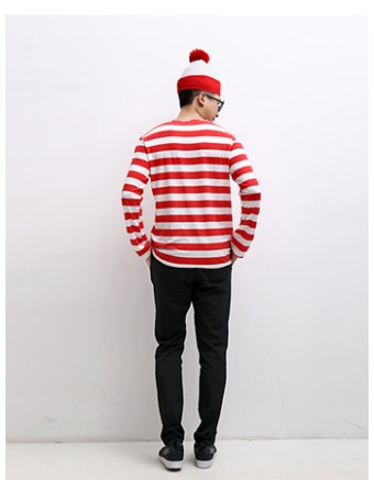 Casual  lovely red and white clothes M40303