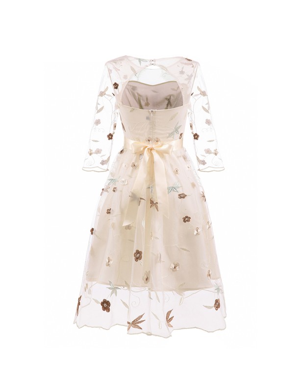 Retro Style Puffy Woman Party Sexy Night Elegant Casual Dresses CD1670