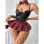 Sexy Suspenders Bunny Seduction Strap Student Patent Leather Red Plaid Skirt Uniform YSF2049