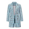 2 Piece Set Short Pants Suit Set Slim Fit Business Women Blazer LQ160