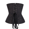 24 Steel Bone Sexy Black Jacquard Underbust M1286