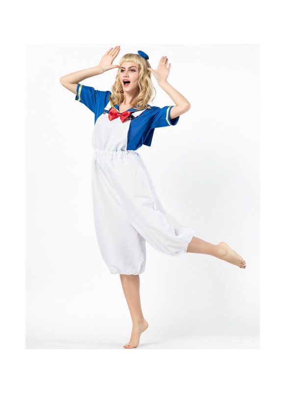 Halloween Party Couples Donald Duck Sailor Costume M40602