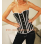 black lace up corset M1661
