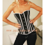 black lace up corset M1661