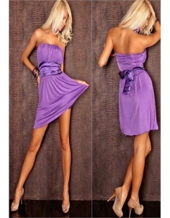 loose and wrap hip sexy low-cut dress 3445B