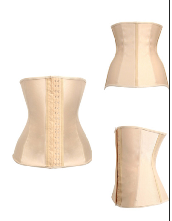 Hot sale women pure color latex waist corsets M1303N