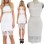 Sexy White Midi Dress M3919
