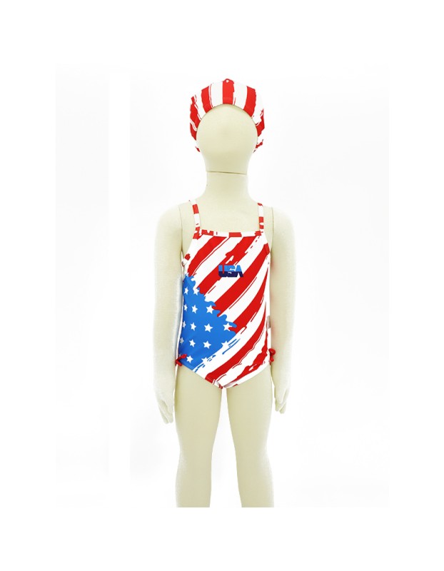 Princess Swimsuit Children's Swimsuit Cute Spice Girl Style Girl's One-Piece Swimsuit KF214