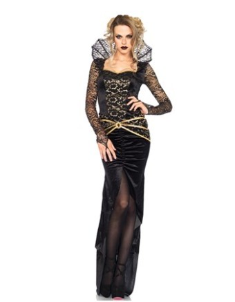 Enchanting Black Queen  Party Costume M40231