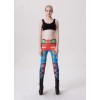 Contrast Colored Geometric Seamless Leggings M9100