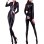 2016 New Style Women Black Zipper Jumpsuit Costume M7265
