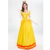 Halloween Dress Cosplay Yellow Beauty And Beast Biqi Belle Princess Uniform YM2897