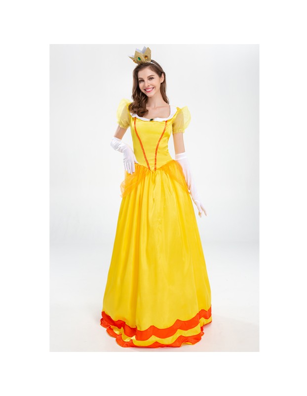 Halloween Dress Cosplay Yellow Beauty And Beast Biqi Belle Princess Uniform YM2897