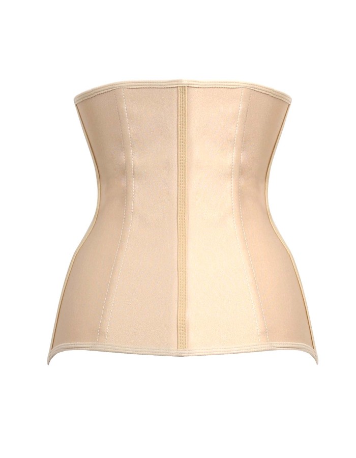 Hot sale women pure color latex waist corsets M1303N