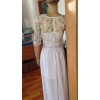 White Fashion Show Long Evening Dress M2311a