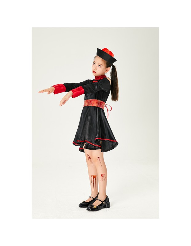 Zombie Qing Dynasty Parent Halloween Cosplay Ghost Adult Children Costume SM3324