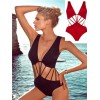 Hollow-out One-piece Swimwear M5371