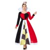 Halloween Cosplay Queen Of Hearts Dress Poker Party Performance Costume SM20282