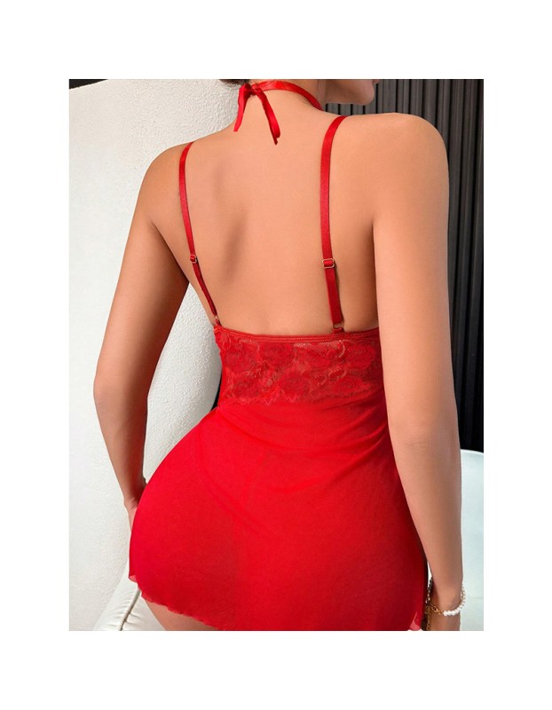 Suspenders Plus Size Set Sexy Underwear Seduction Sexy See-Through Lace Nightdress YSF2060