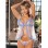 Net And Lace Peek-A-Boo Babydoll M3190