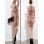 Floral And Leopard Pattern Long Sleeves Bandage Bodycon Print Dress M3813