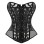 Sexy Black Mesh Overbust Corset M1312