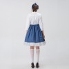 Halloween Long Dress Costume Blue Manor Maid Cosplay Beer Costume YM0922