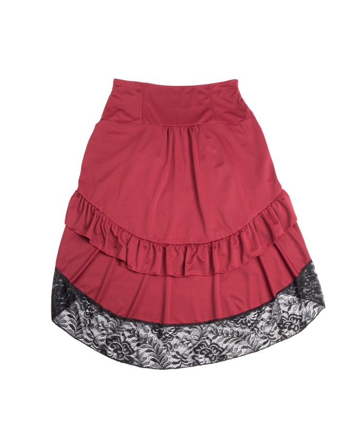 Asymmetric Vintage Victorian Skirts Plus Size M31706