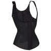 Air Hole Breathable Body Shapewear Women Sexy Black Vest Corset M1391