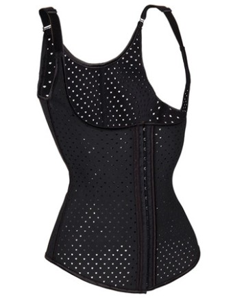 Air Hole Breathable Body Shapewear Women Sexy Black Vest Corset M1391