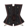 Brown Deluxe Chaining Steel Boned Corset m1384