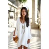 White Loose Party Dress M3882a