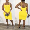 sexy slim-fit rhinestone sling elastic bodycon mini dress M30153