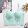 Sports Bra Mesh Yarn Underwire Fishbone Suspender Breathable Underwear KN8594