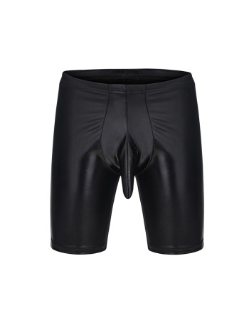 Barwear Club Tight  Men Shorts Patent Leather Pants Sexy Underwear N988
