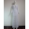 Sexy Black And White Lace Design Evening Dress M3974