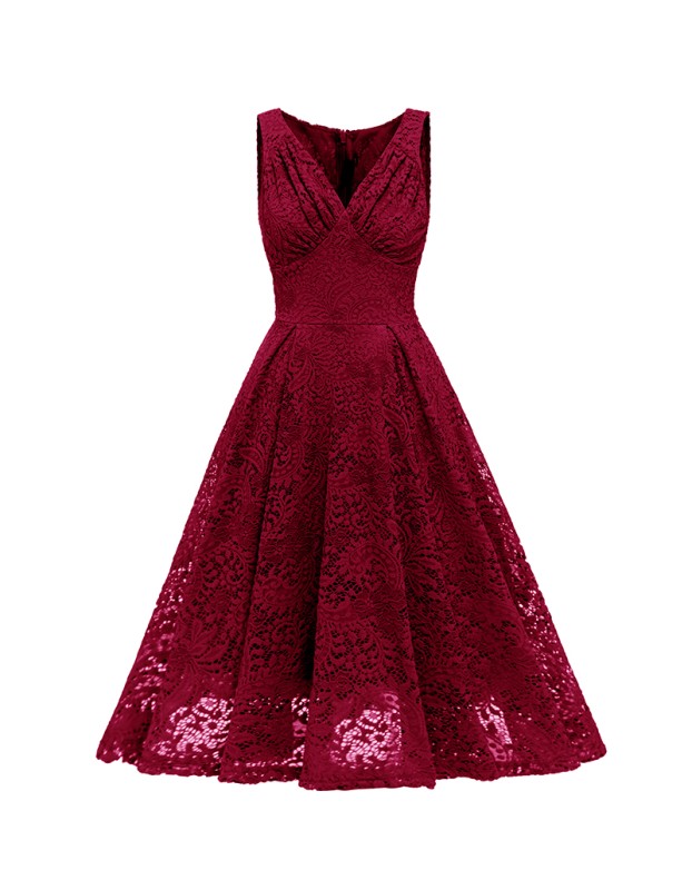 Party Elegant Slim Ladies Dinner Sexy Lace Birthday Dress CD1785