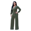 Women V-neck Jumpsuit M8186