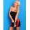 strapless sexy black babydoll m3505a