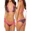 Pink Lace Leopard Sexy Bikini M5187