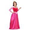 Pink Princess Peach Dress Adult Cosplay Costume for Women Halloween SM20281