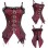 Black and Red Shoulder Straps Corset m1415