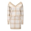 Sexy Sweater Long Sleeve Sweater Knitting Short Two Piece Skirt Set LQ164