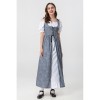 Square Collar Tie Horn Sleeve Swing Skirt Stage Performance Dress YM0916