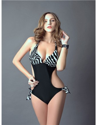 One pieces sexy zebra bikini M5327d